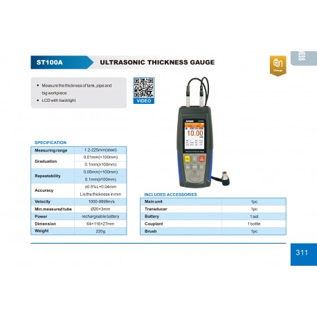 MEDIDOR DE ESPESOR ULTRASÓNICO